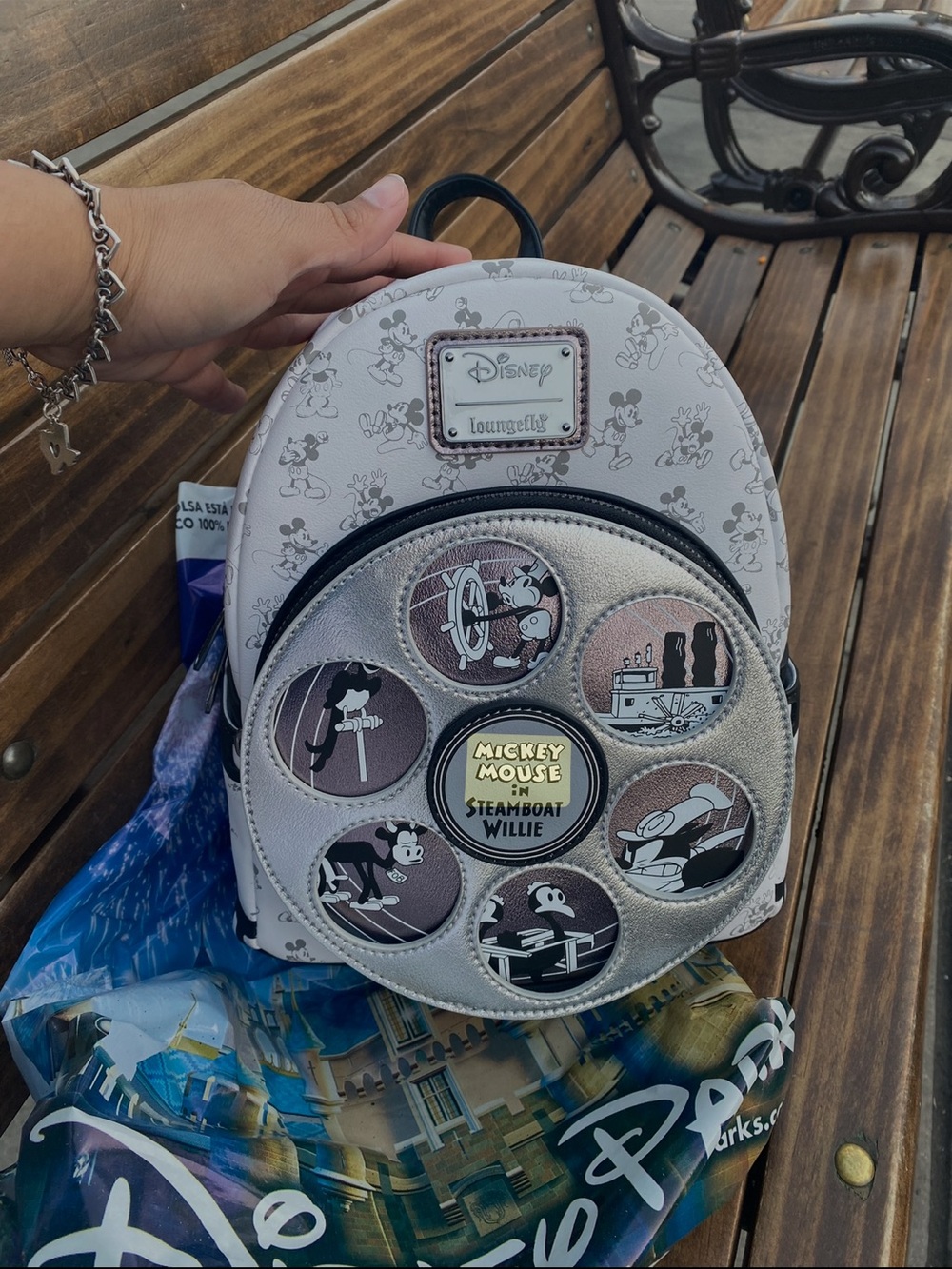 Loungefly Mickey Mouse Steamboat Willie Mini Backpack